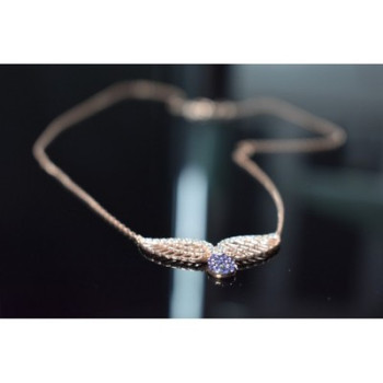 925 Sterling Silver Gold Plated CZ Necklace Turkey