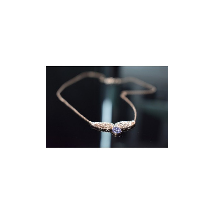 925 Sterling Silver Gold Plated CZ Necklace Turkey