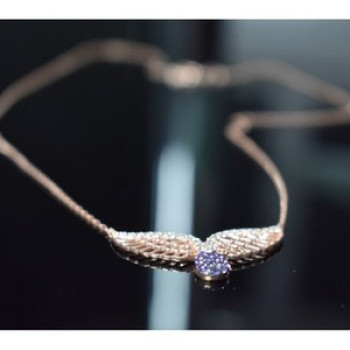 925 Sterling Silver Gold Plated CZ Necklace Turkey