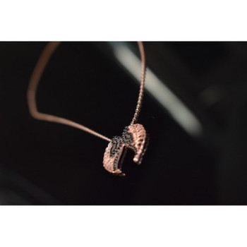 925 Sterling Silver Gold Plated Black CZ 