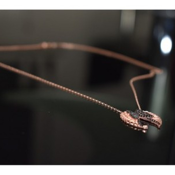 925 Sterling Silver Gold Plated Black CZ 
