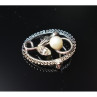 925 Sterling Silver Pearl and CZ 