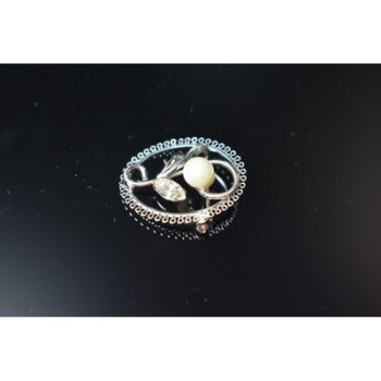 925 Sterling Silver Pearl and CZ 