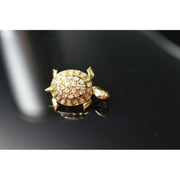 925 Sterling Silver Gold Plated CZ 