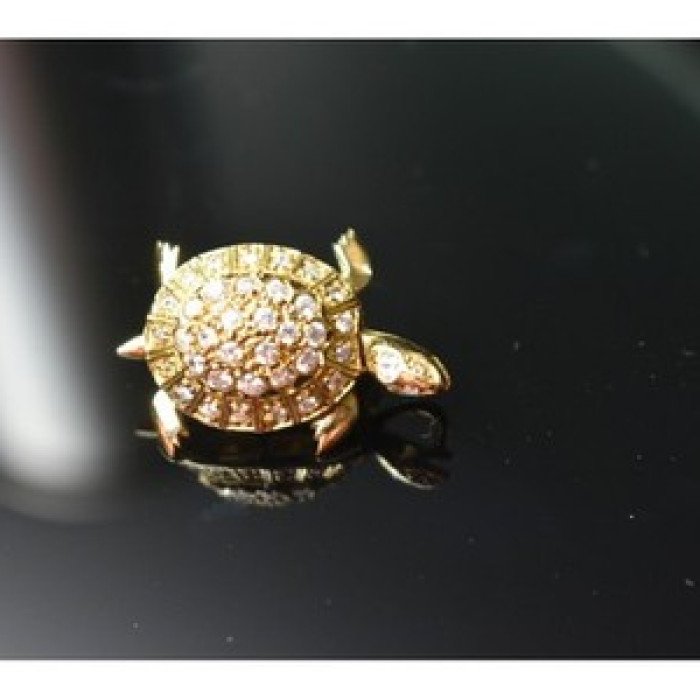 925 Sterling Silver Gold Plated CZ 