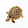 925 Sterling Silver Gold Plated CZ 