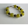 Beautiful Bracelet with Agate & Sterling Silver Clasp 