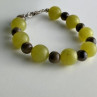 Beautiful Bracelet with Agate & Sterling Silver Clasp 