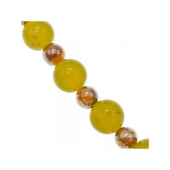 Beautiful Bracelet with Agate & Sterling Silver Clasp 