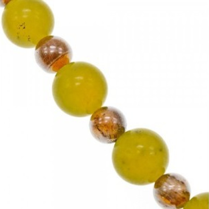 Beautiful Bracelet with Agate & Sterling Silver Clasp 