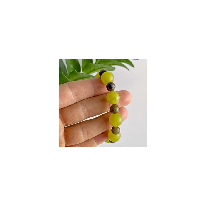 Beautiful Bracelet with Agate & Sterling Silver Clasp 