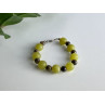Beautiful Bracelet with Agate & Sterling Silver Clasp 