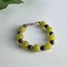 Beautiful Bracelet with Agate & Sterling Silver Clasp 