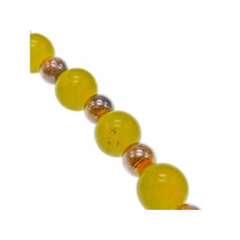 Beautiful Bracelet with Agate & Sterling Silver Clasp 