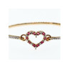 925 Sterling Silver Gold Plated Pink Topaz 