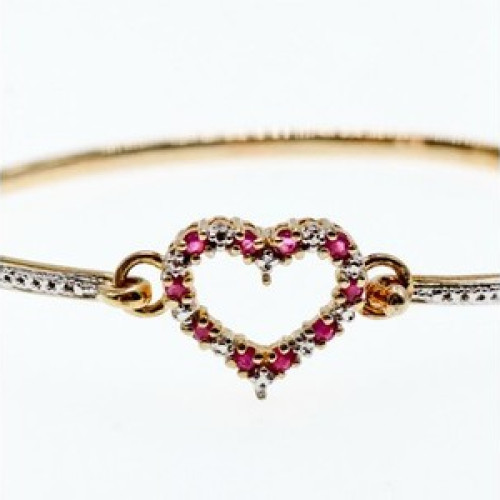 925 Sterling Silver Gold Plated Pink Topaz 