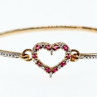 925 Sterling Silver Gold Plated Pink Topaz 