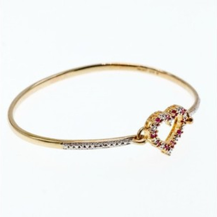 925 Sterling Silver Gold Plated Pink Topaz 