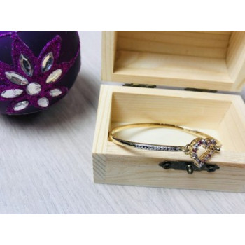 925 Sterling Silver Gold Plated Pink Topaz 