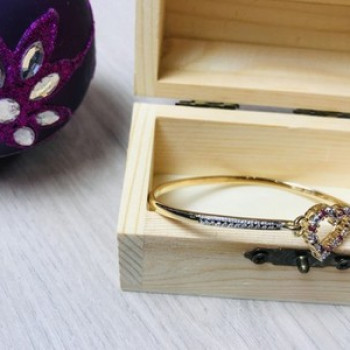 925 Sterling Silver Gold Plated Pink Topaz 