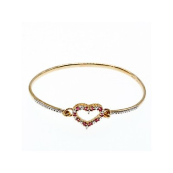 925 Sterling Silver Gold Plated Pink Topaz 