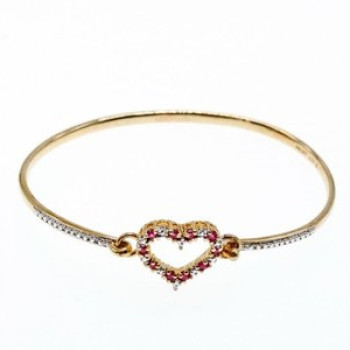 925 Sterling Silver Gold Plated Pink Topaz 