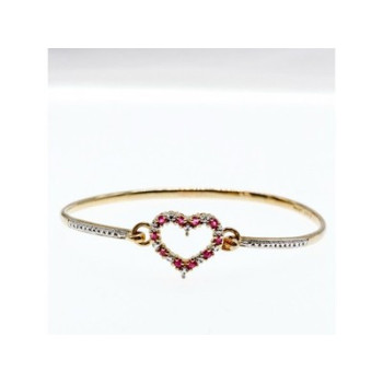 925 Sterling Silver Gold Plated Pink Topaz 