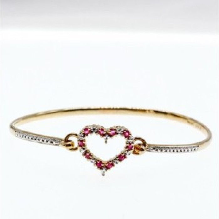 925 Sterling Silver Gold Plated Pink Topaz 