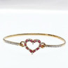 925 Sterling Silver Gold Plated Pink Topaz 