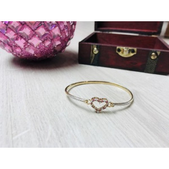 925 Sterling Silver Gold Plated Pink Topaz 