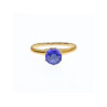 10K YELLOW GOLD TANZANITE RING SIZE 5.5