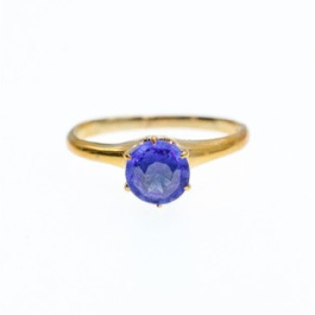 10K Yellow Gold Tanzanite Ring Size 5.5