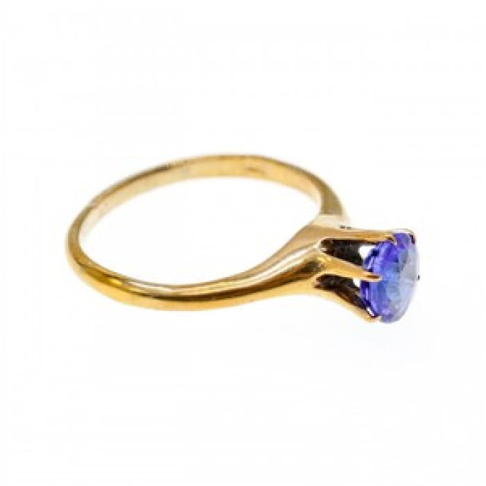 10K Yellow Gold Tanzanite Ring Size 5.5