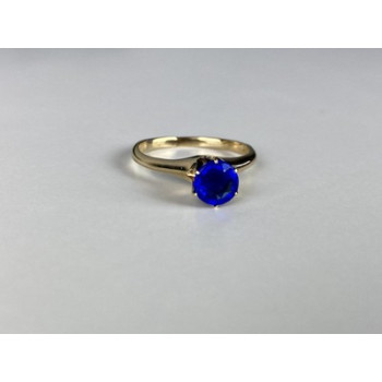 10K YELLOW GOLD TANZANITE RING SIZE 5.5