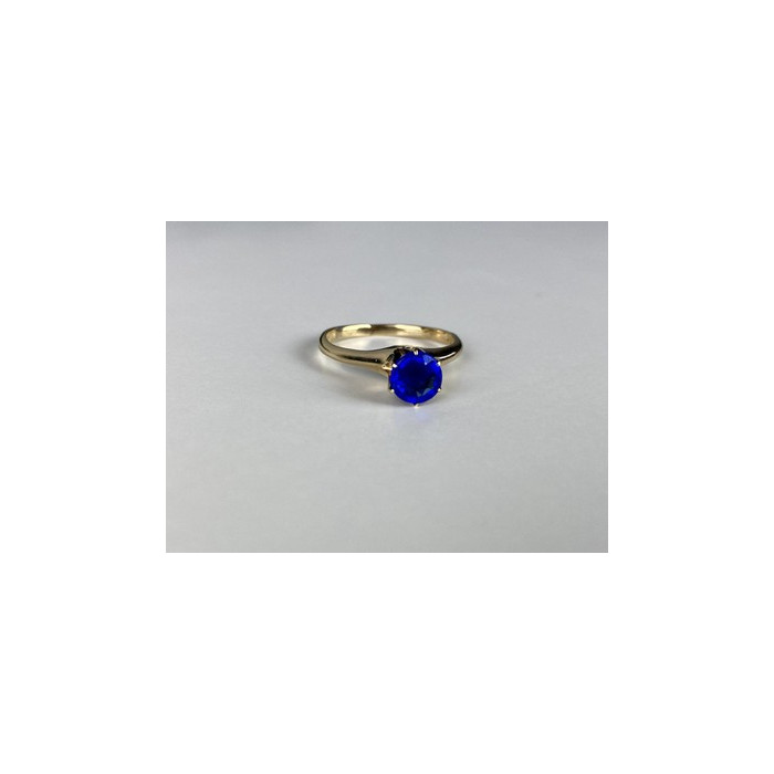 10K YELLOW GOLD TANZANITE RING SIZE 5.5