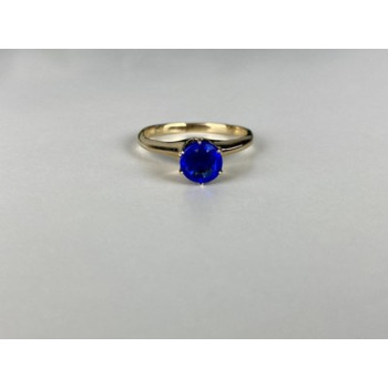 10K YELLOW GOLD TANZANITE RING SIZE 5.5