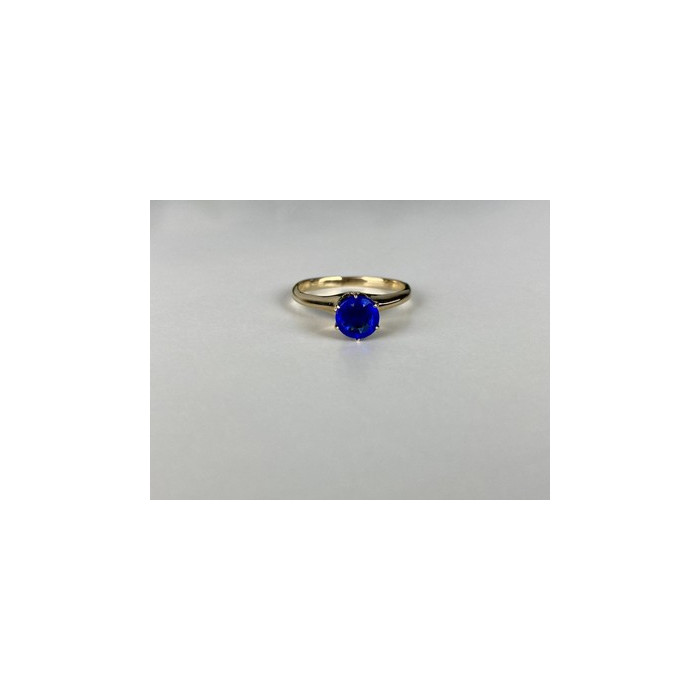 10K YELLOW GOLD TANZANITE RING SIZE 5.5