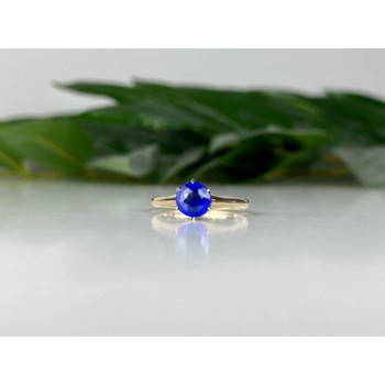 10K YELLOW GOLD TANZANITE RING SIZE 5.5