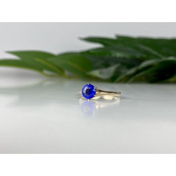 10K YELLOW GOLD TANZANITE RING SIZE 5.5