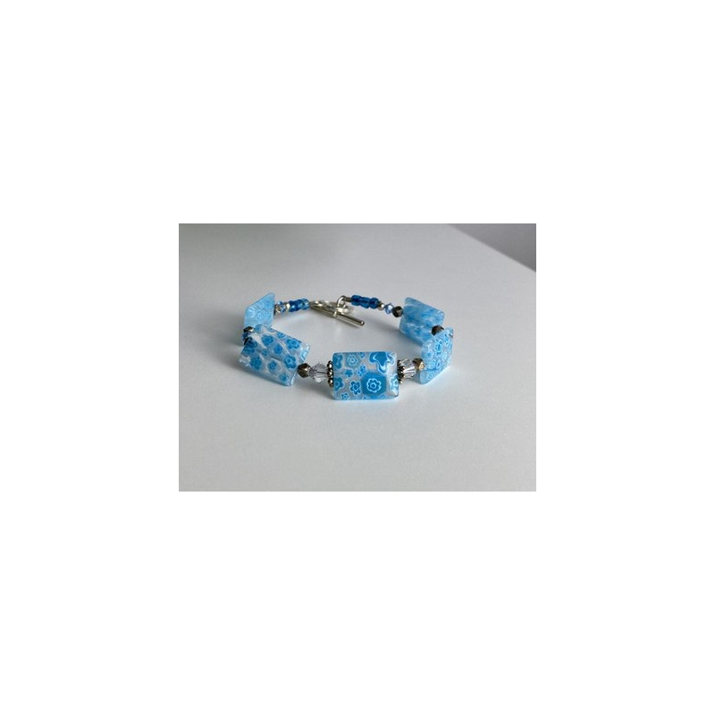 925 Sterling Silver Jewelry Glass Bracelet