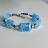 925 Sterling Silver Jewelry Glass Bracelet