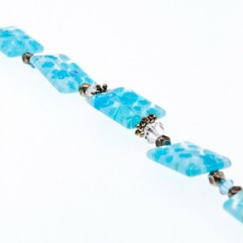 925 Sterling Silver Jewelry Glass Bracelet