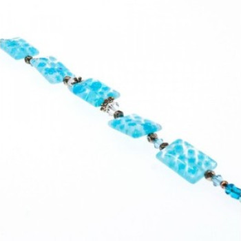 925 Sterling Silver Jewelry Glass Bracelet