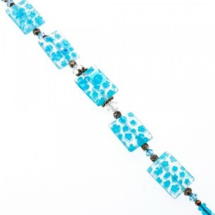 925 Sterling Silver Jewelry Glass Bracelet