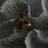 925 Sterling Silver Gold Plated Flower Multicolor Stones Ring Size 8