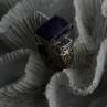 Vintage 925 Sterling Silver Charoite & Amethyst Ring Size 9