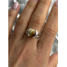 925 Sterling Silver Chrysoberyl Cats Eye Ring Size 8.5