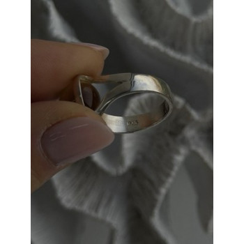 925 Sterling Silver Chrysoberyl Cats Eye Ring Size 8.5