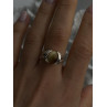 925 Sterling Silver Chrysoberyl Cats Eye Ring Size 8.5