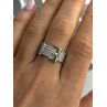 925 Sterling Silver Gold Plated Part Cz Ring Size 9